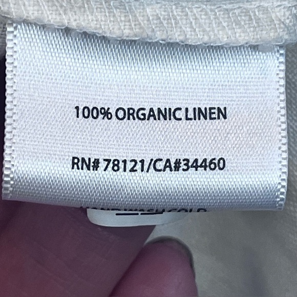 Eileen Fisher 100% Organic Linen Ivory Strappy Sequined Tank Top Sz 2X Beach - Picture 5 of 16